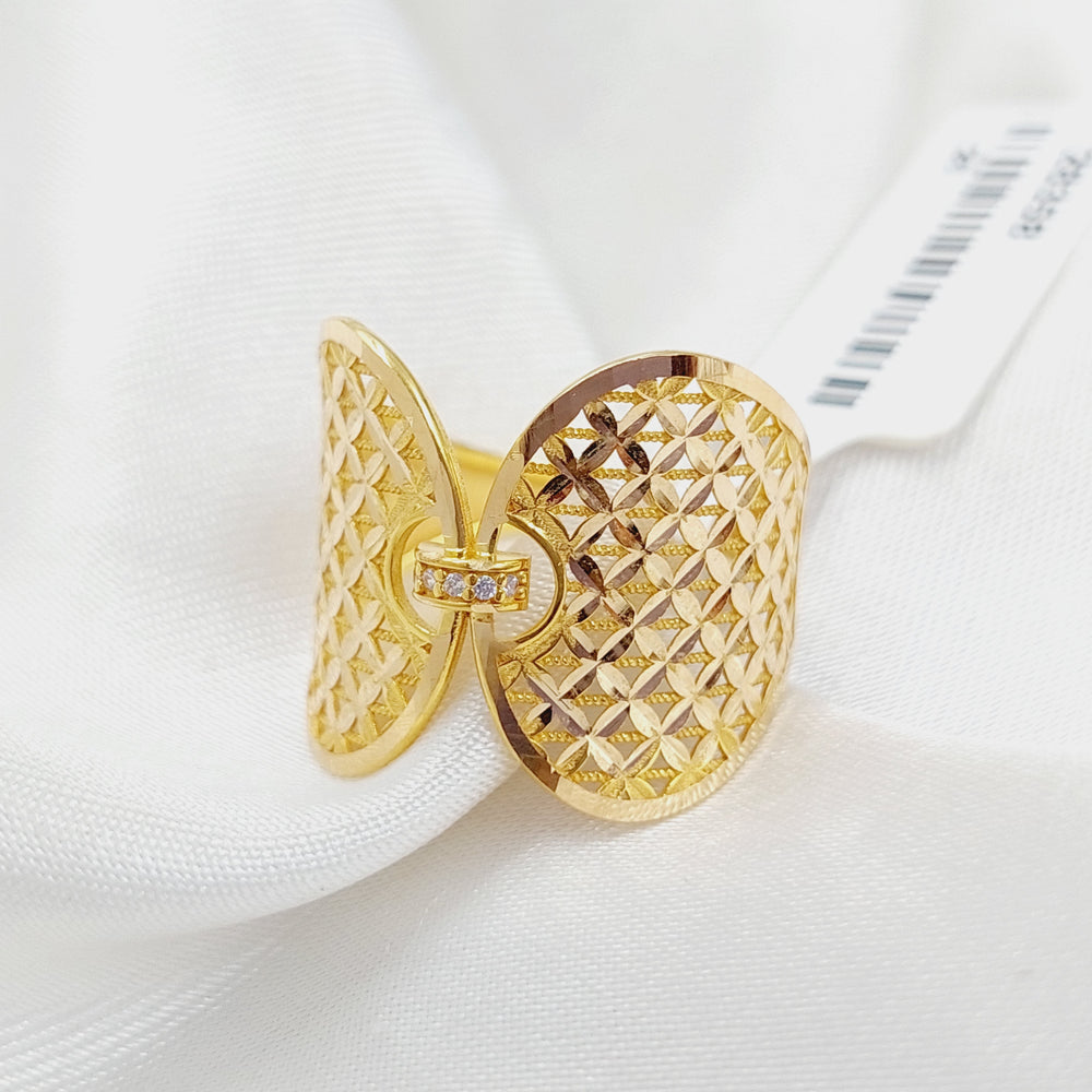 21K Gold Wings Ring by Saeed Jewelry - Image 2