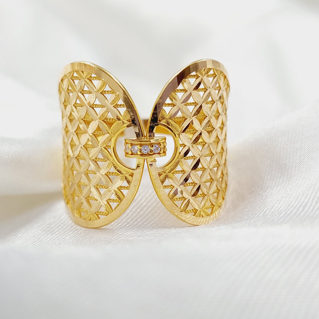 21K Gold Wings Ring by Saeed Jewelry - Image 1