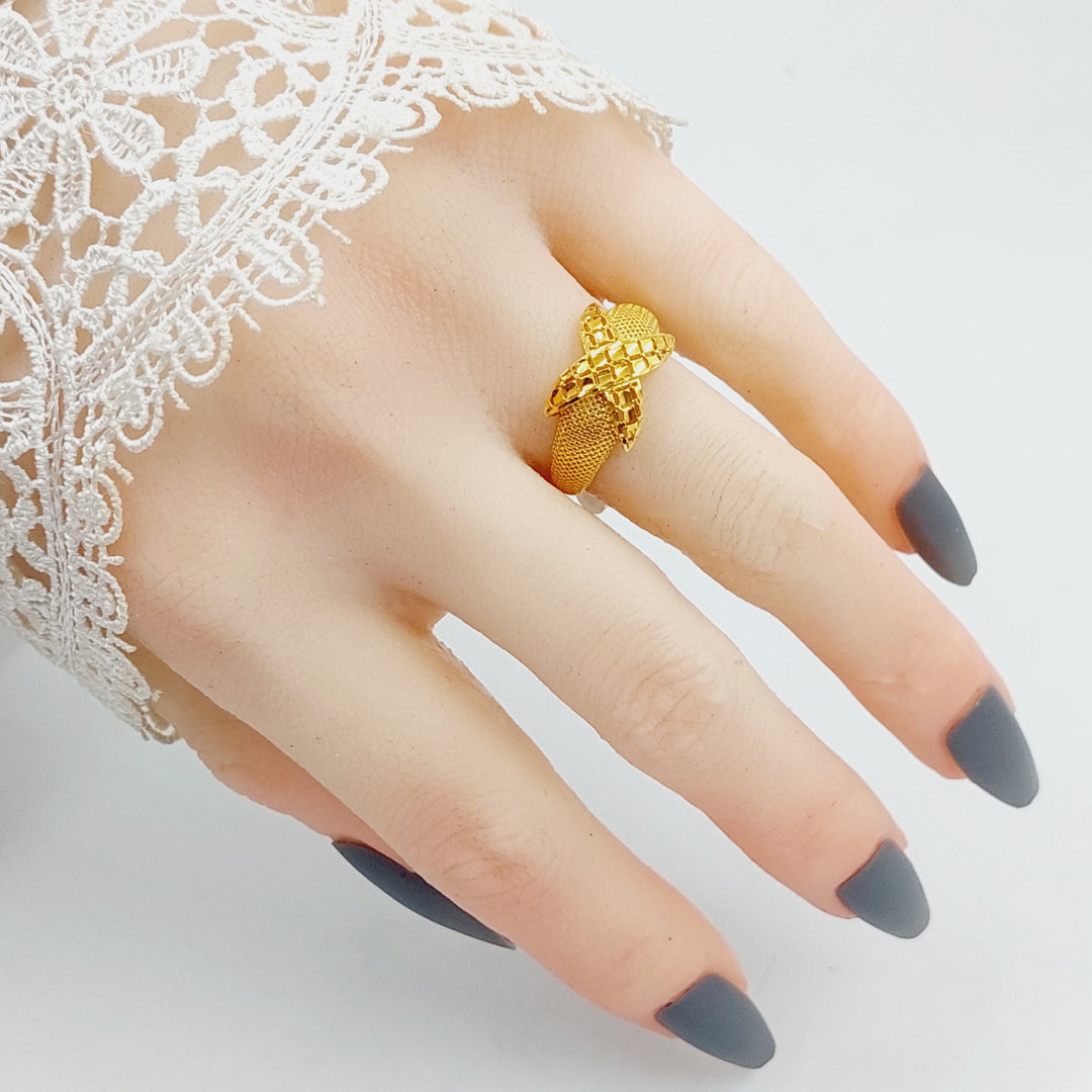 21K Gold Ring by Saeed Jewelry - Image 4