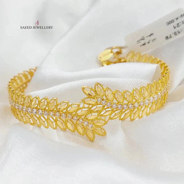 21K Gold Spike Bracelet by Saeed Jewelry - Image 6