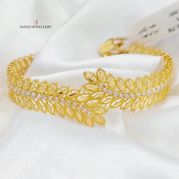 21K Gold Spike Bracelet by Saeed Jewelry - Image 1