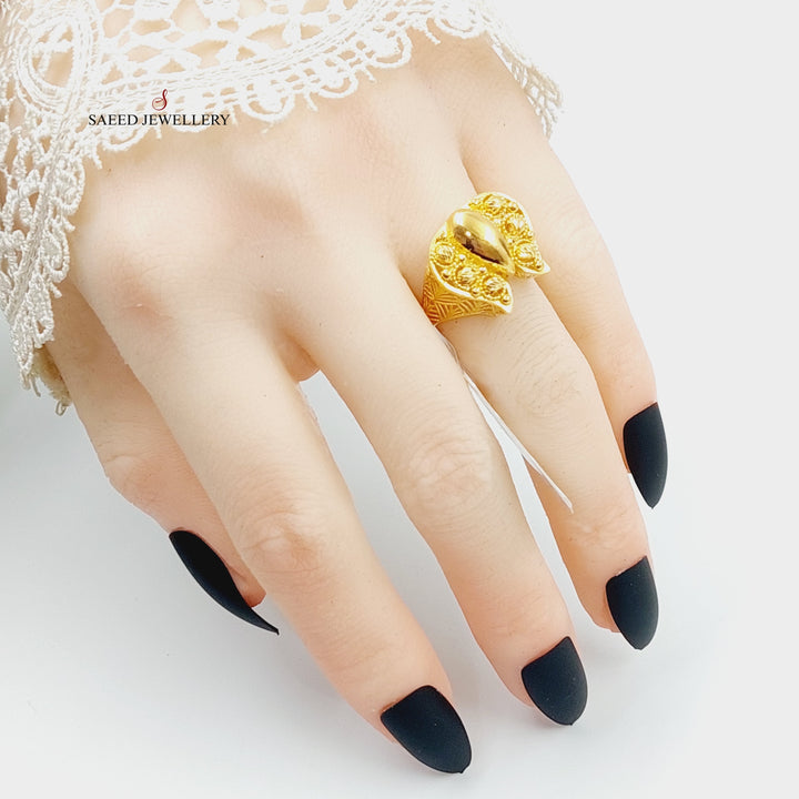 21K Gold Butterfly Ring by Saeed Jewelry - Image 5