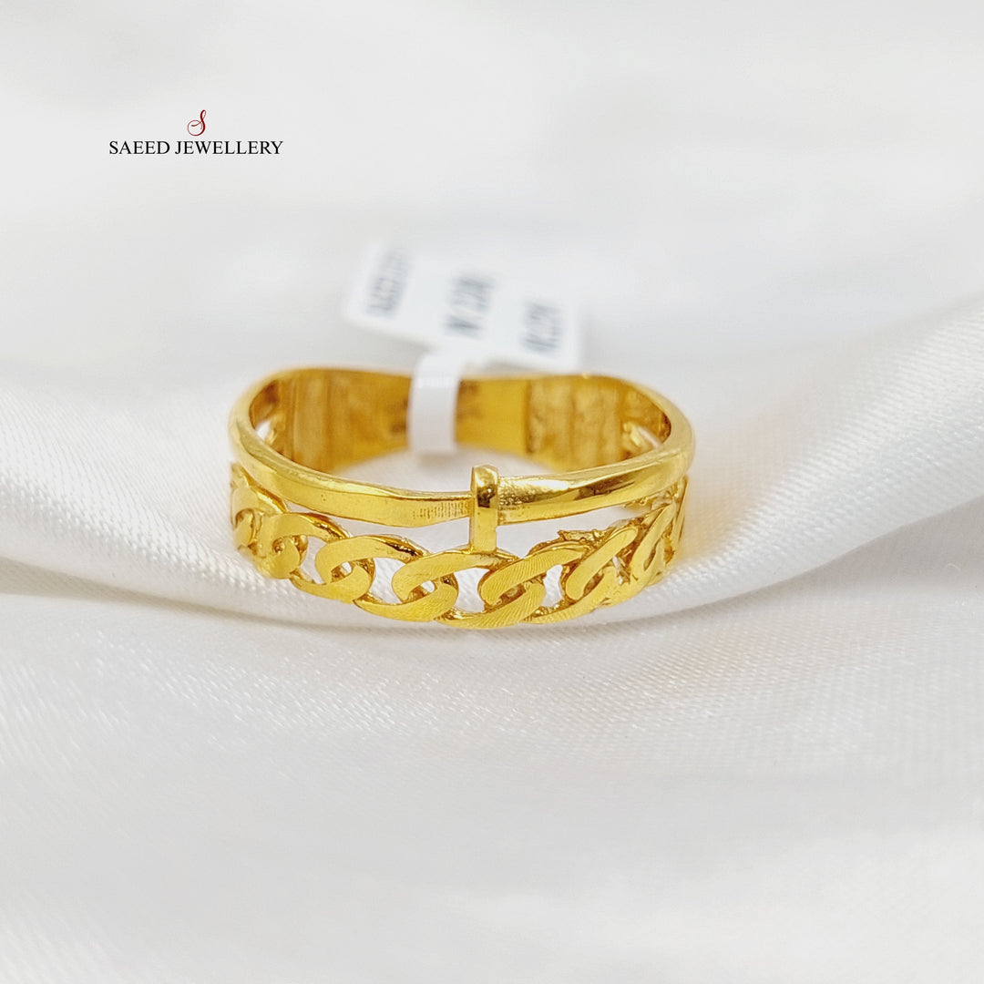 21K Gold Nail Ring by Saeed Jewelry - Image 1