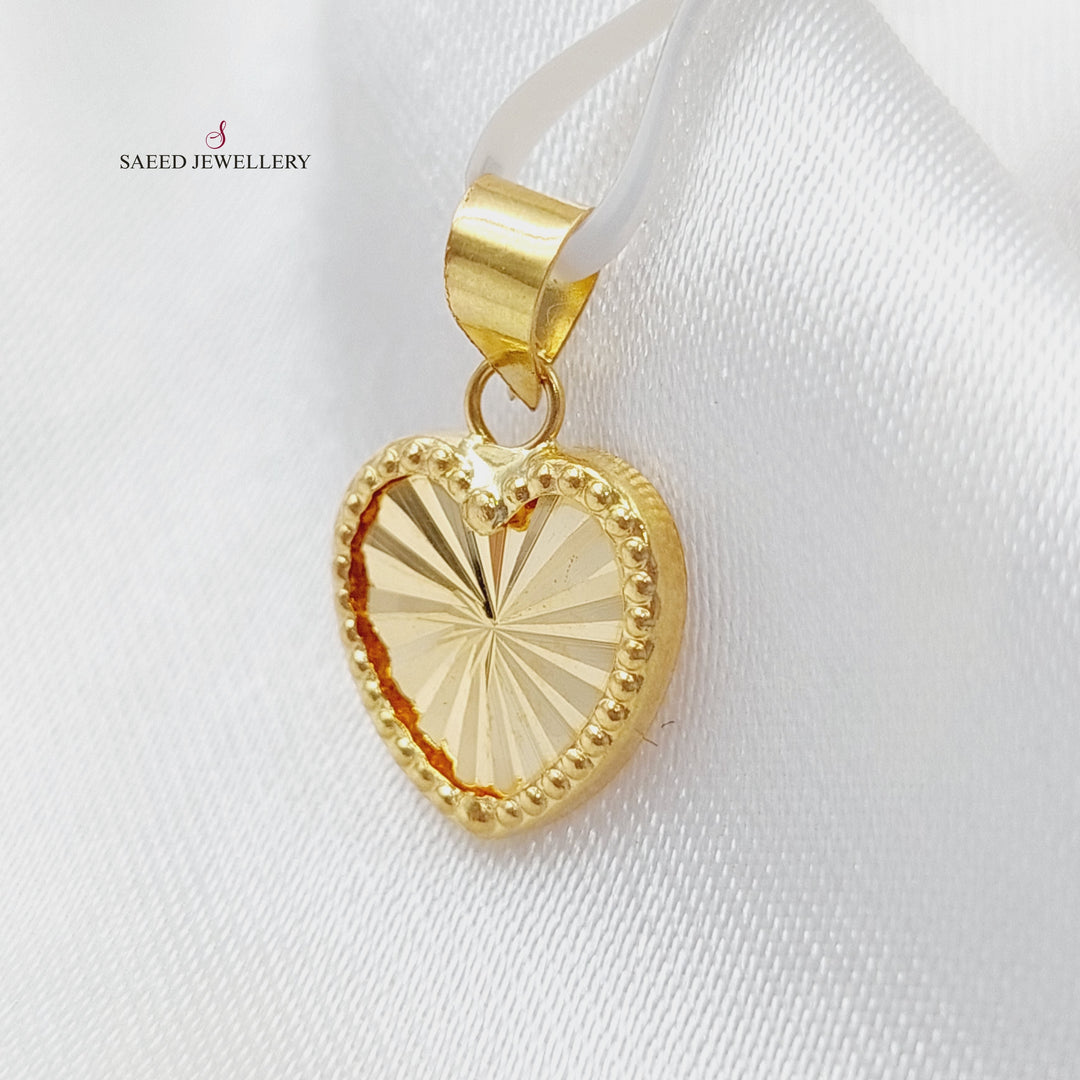 18K Gold Heart Pendant by Saeed Jewelry - Image 12