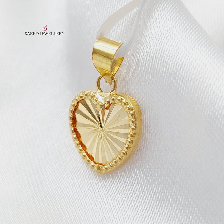 18K Gold Heart Pendant by Saeed Jewelry - Image 12