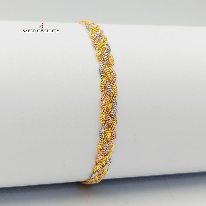 21K Gold Fancy Bracelet by Saeed Jewelry - Image 4