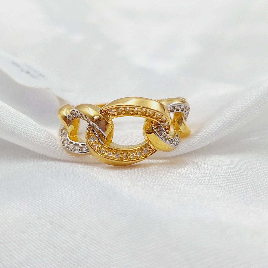 21K Gold Chain Ring by Saeed Jewelry - Image 6