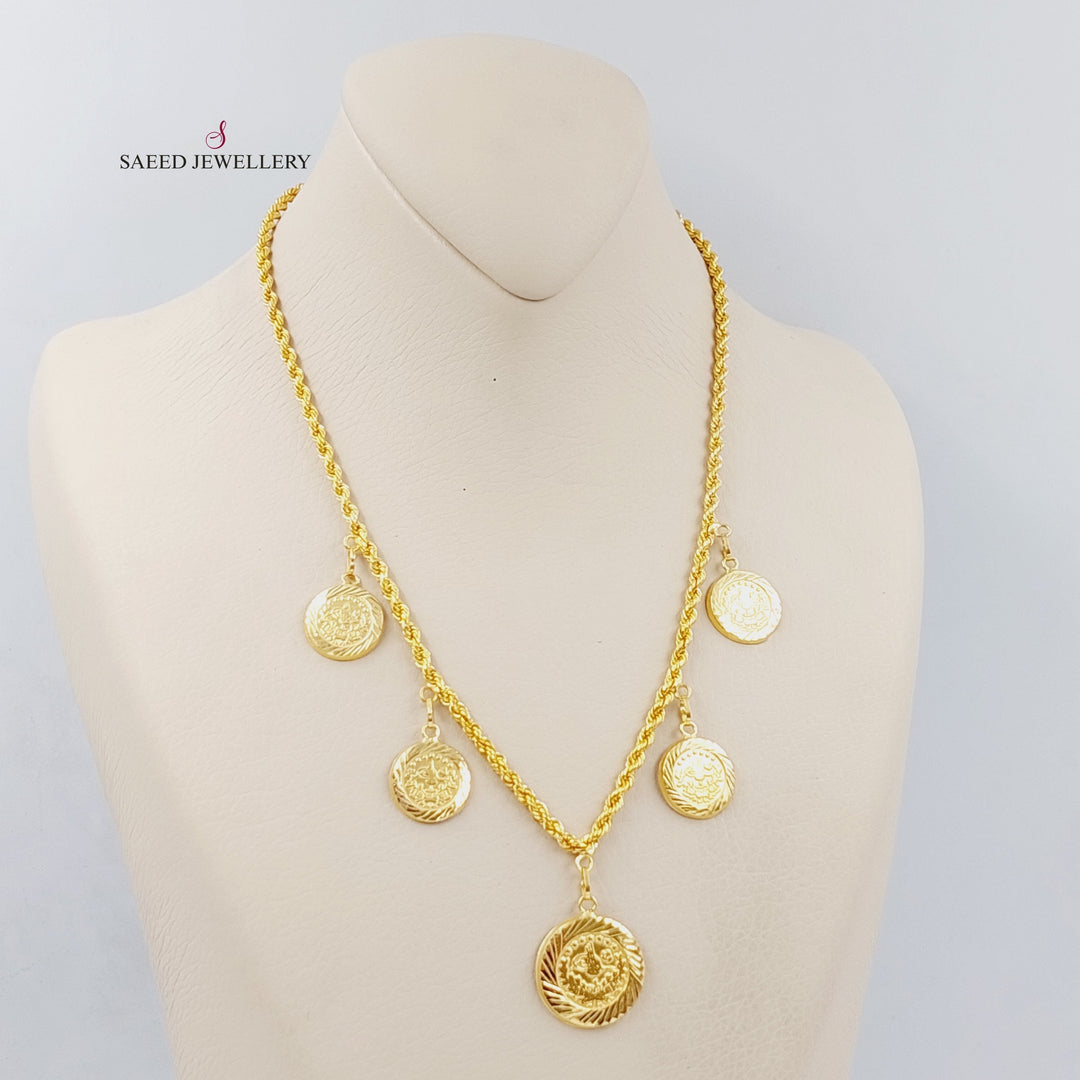 21K Gold Lirat Rashadi Necklace by Saeed Jewelry - Image 6