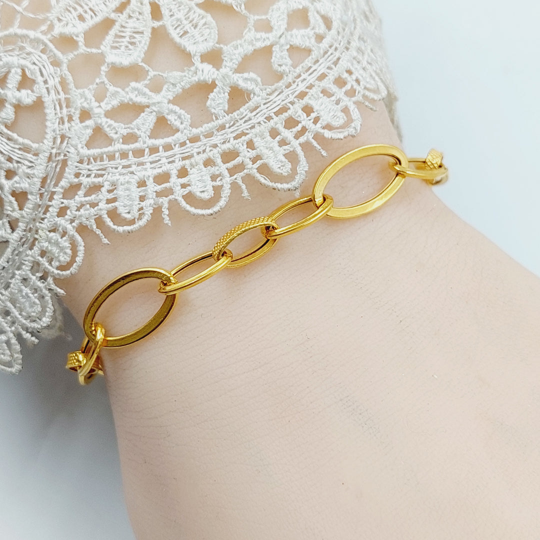 21K Gold Cuban Links Bracelet by Saeed Jewelry - Image 22