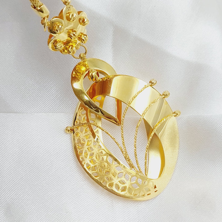 21K Gold Turkish Necklace by Saeed Jewelry - Image 9