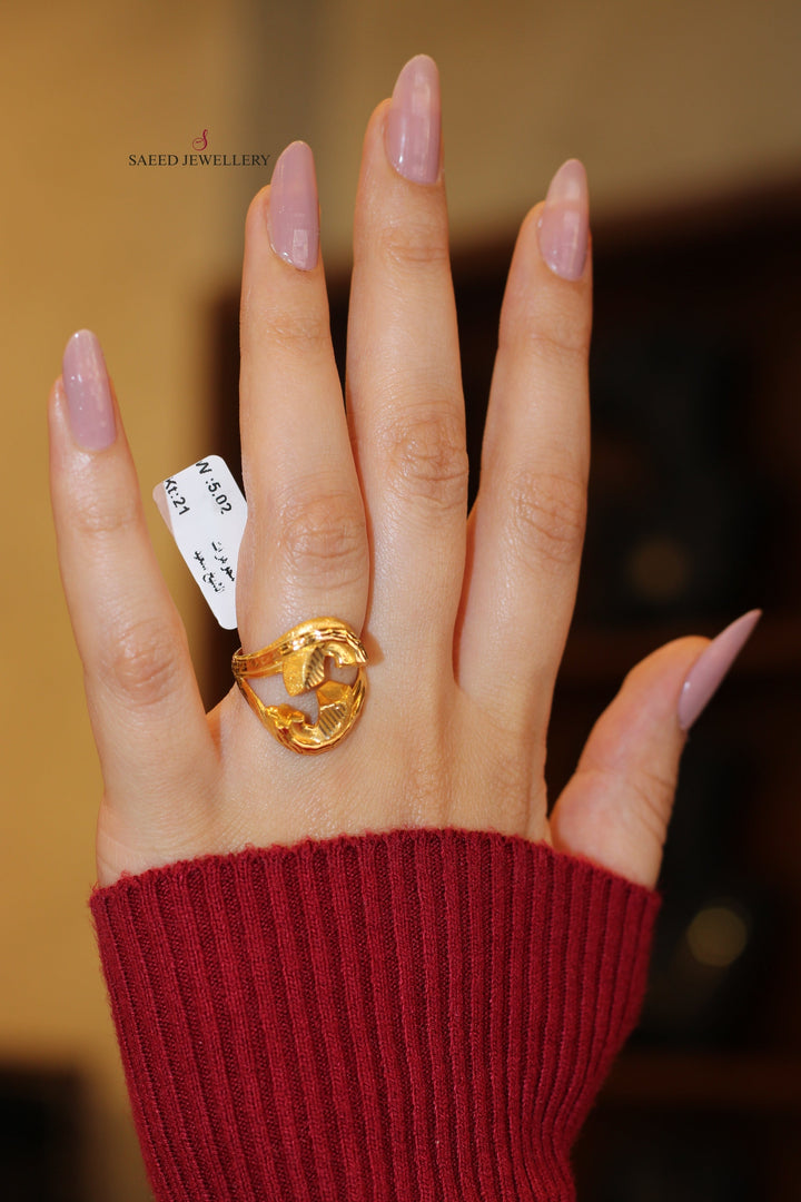 21K Gold Fancy Ring by Saeed Jewelry - Image 6