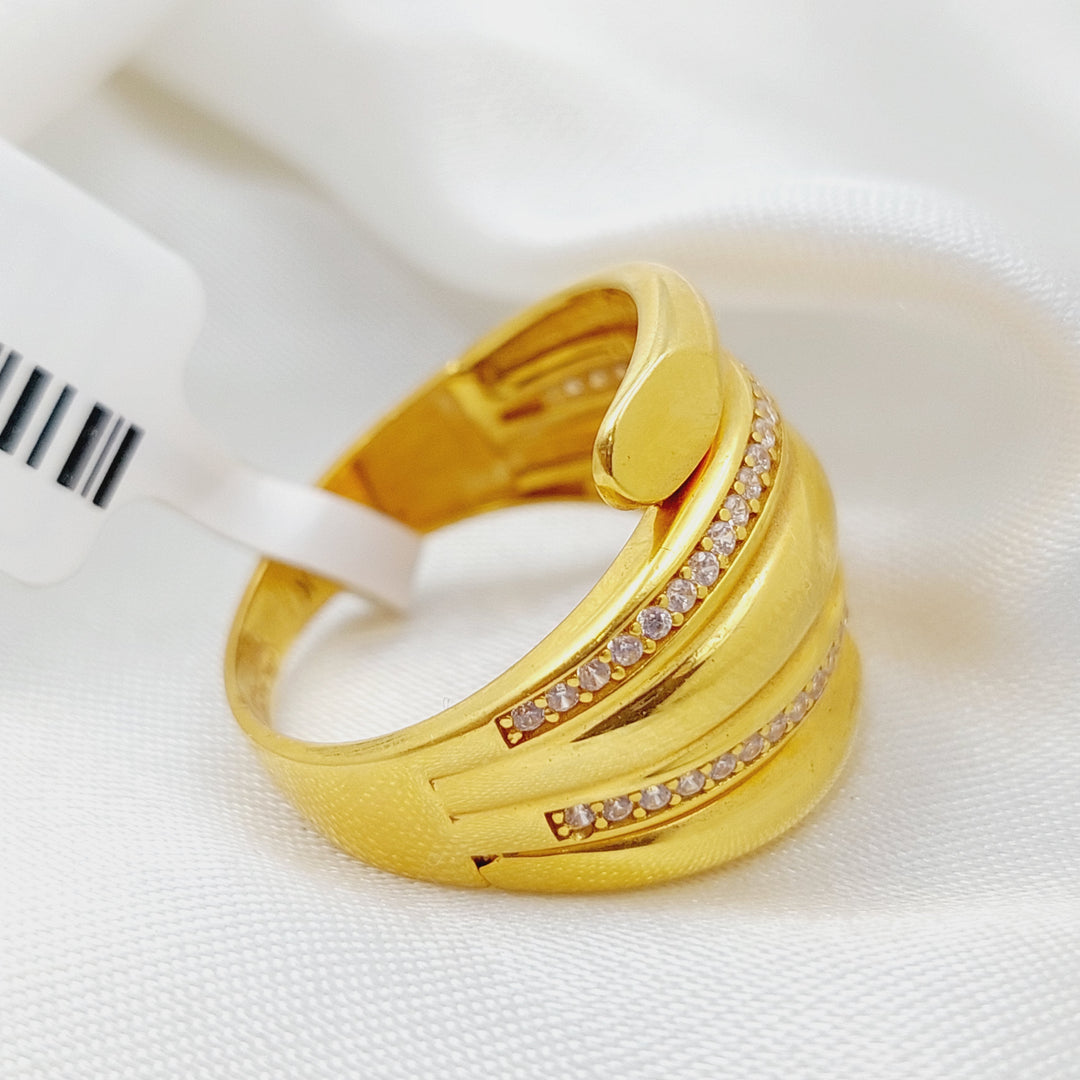 21K Gold Turkish Ring by Saeed Jewelry - Image 8