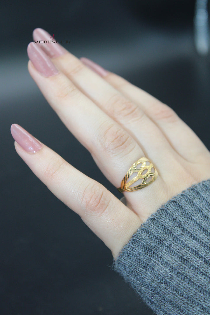 21K Gold Classic Ring by Saeed Jewelry - Image 9