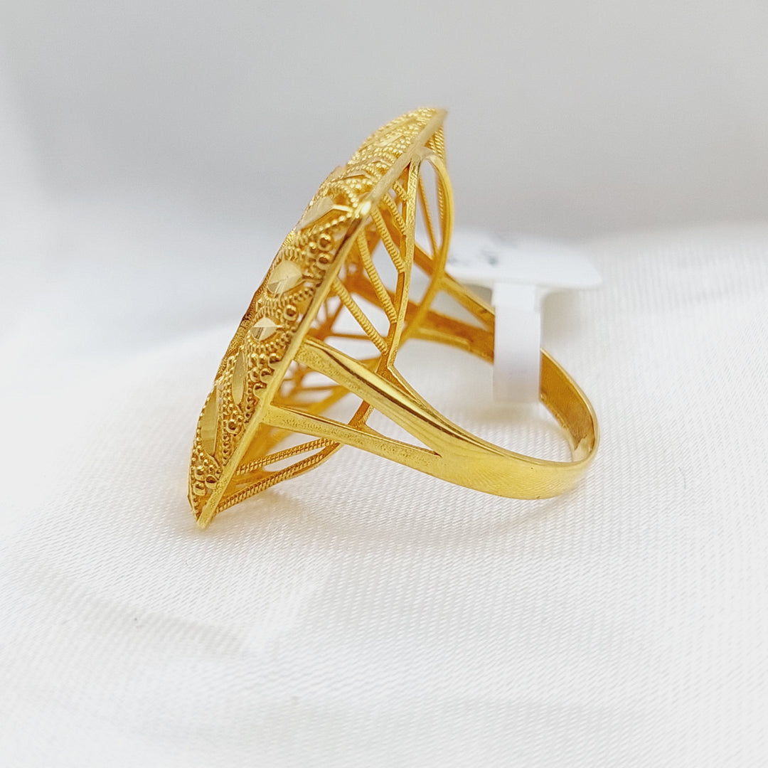 21K Gold Rashadi Fancy Ring by Saeed Jewelry - Image 8