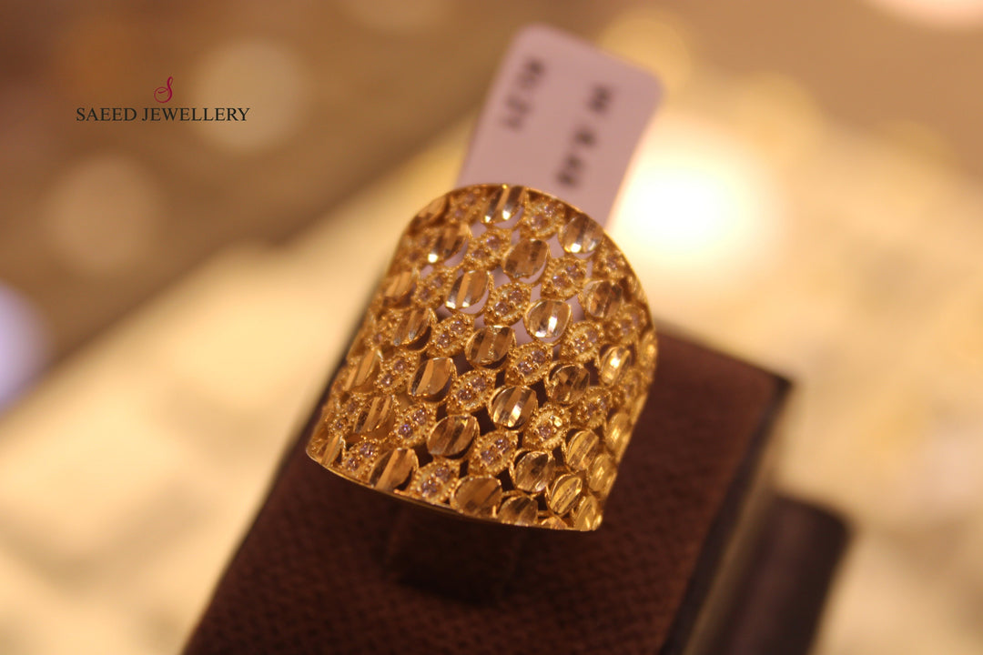 21K Gold Fancy Ring by Saeed Jewelry - Image 11