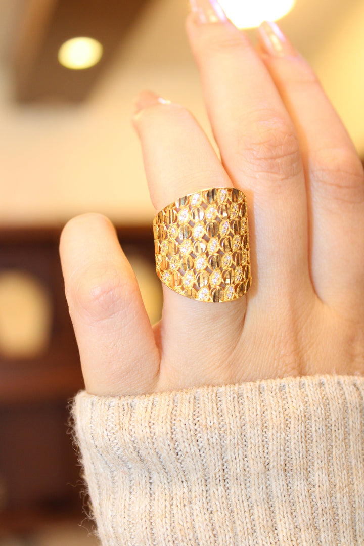 21K Gold Fancy Ring by Saeed Jewelry - Image 9