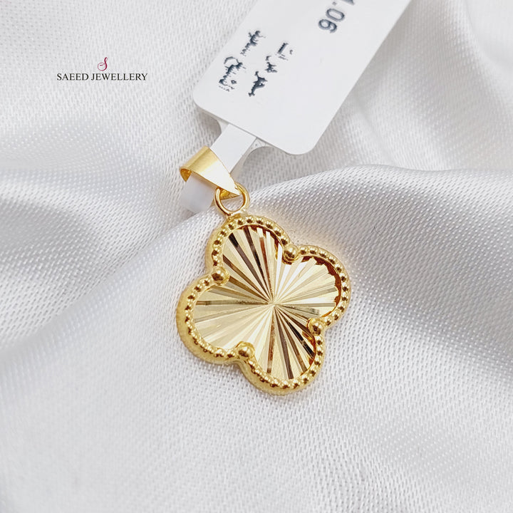 18K Gold 18K Clover Pendant by Saeed Jewelry - Image 15