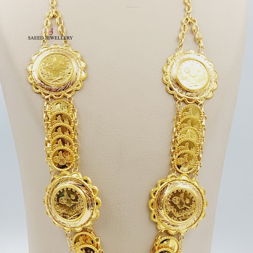 21K Gold Lirat Rashadi Necklace by Saeed Jewelry - Image 9