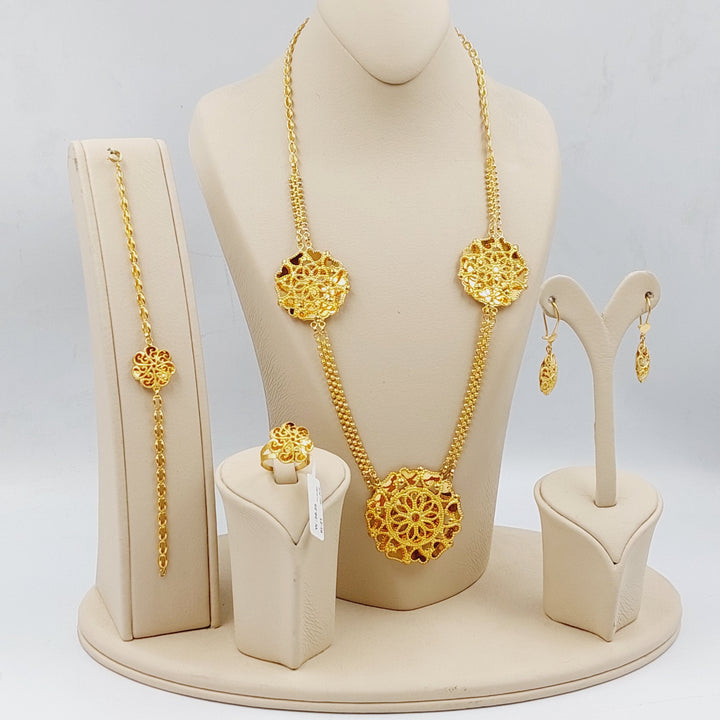 21K Gold Four pieces Emirati Set by Saeed Jewelry - Image 23