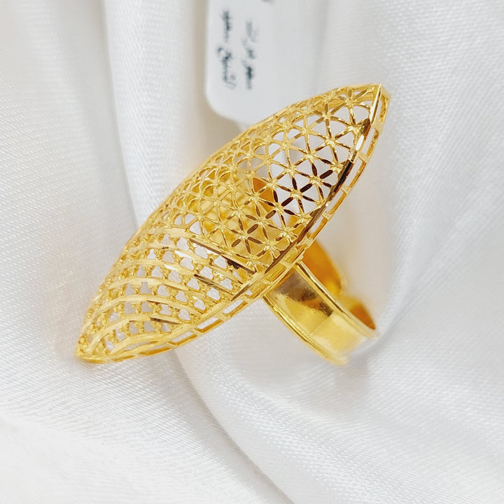 21K Gold Indian Ring by Saeed Jewelry - Image 7