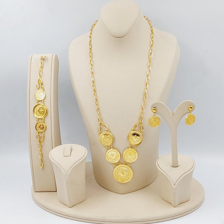 21K Gold Rashadi set 3 pieces by Saeed Jewelry - Image 10