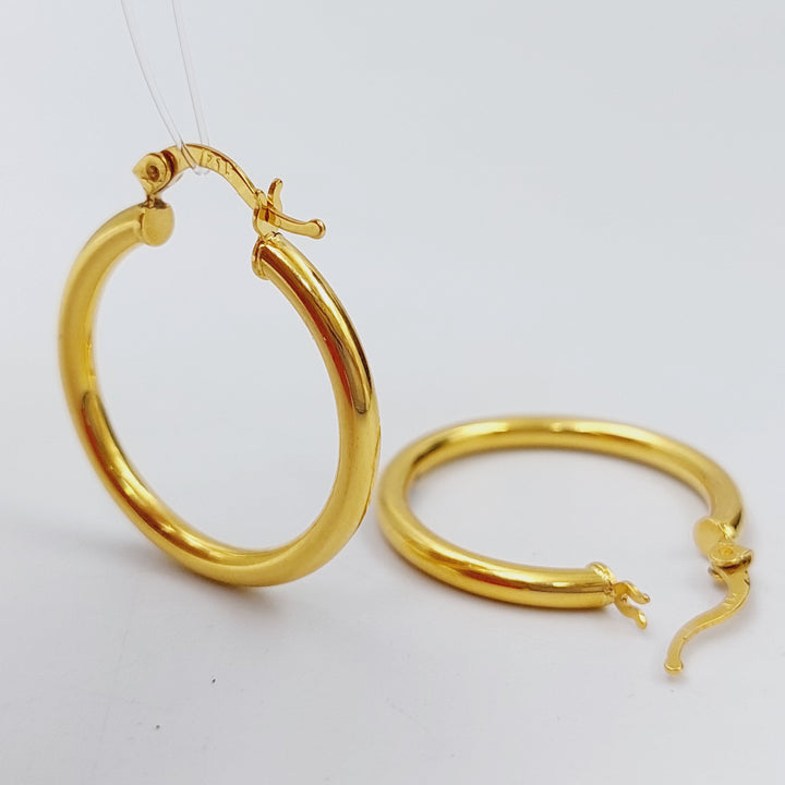 21K Gold Hoop Earrings by Saeed Jewelry - Image 13