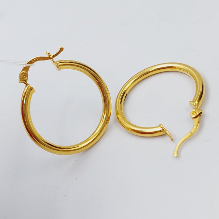 21K Gold Hoop Earrings by Saeed Jewelry - Image 12