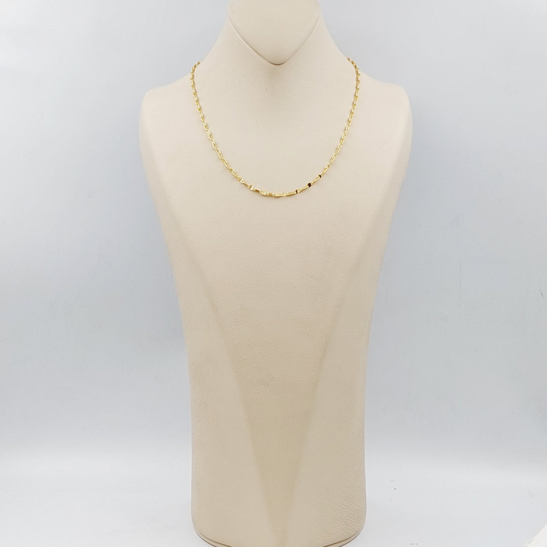 21K Gold Blade Chain by Saeed Jewelry - Image 13