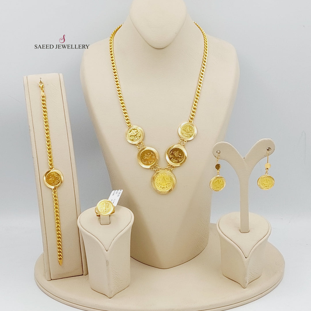 21K Gold Rashadi Model Set by Saeed Jewelry - Image 7