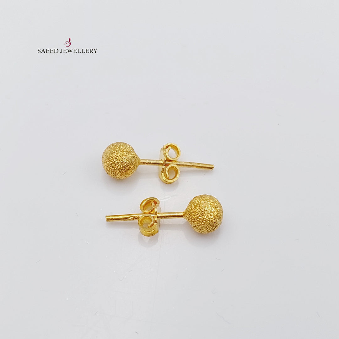 21K Gold Screw Earring by Saeed Jewelry - Image 7