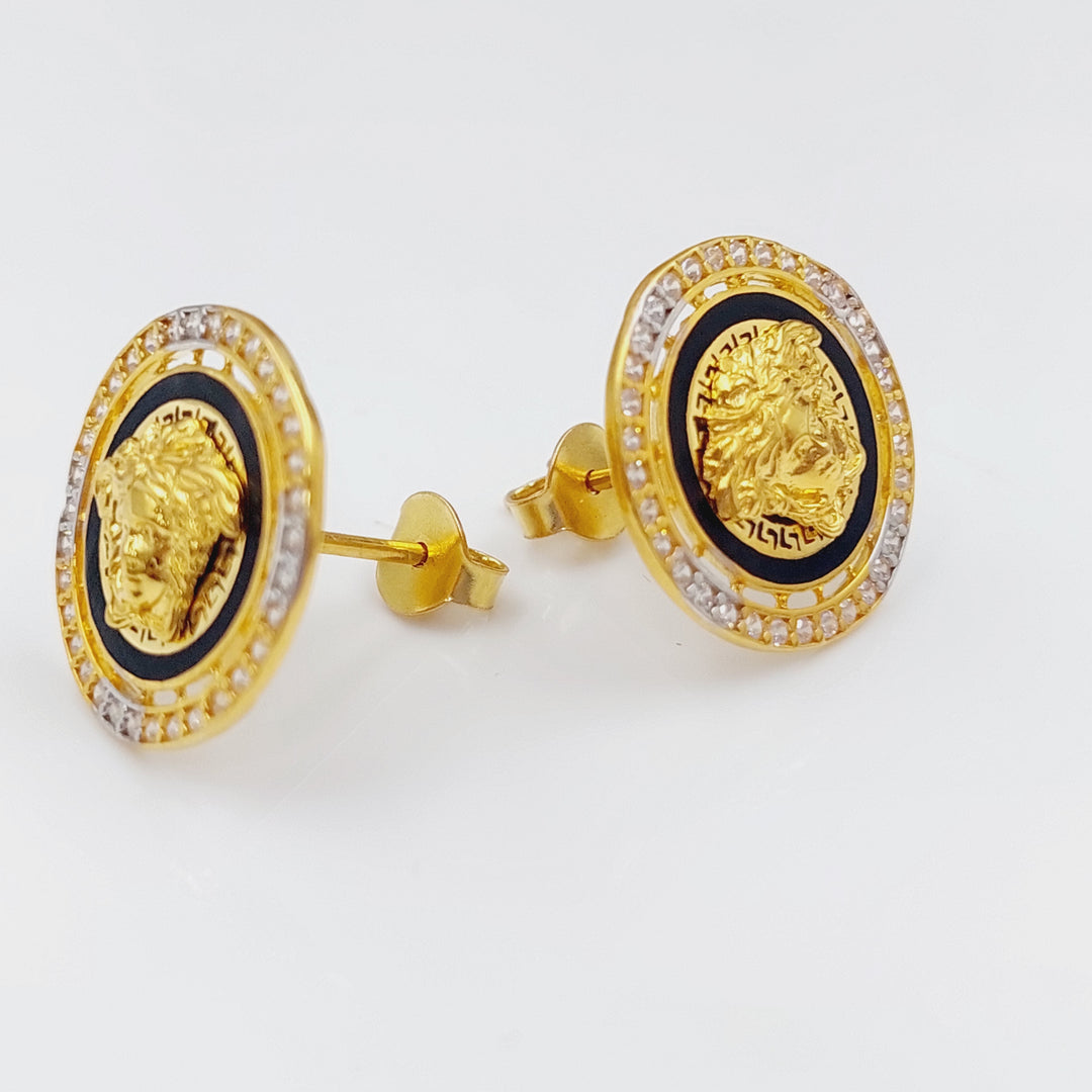 21K Gold Virna Zirconia Set by Saeed Jewelry - Image 10