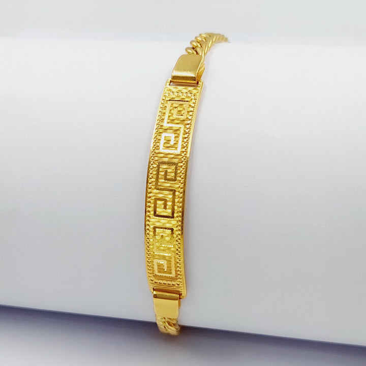 21K Gold Chain Bracelet by Saeed Jewelry - Image 9