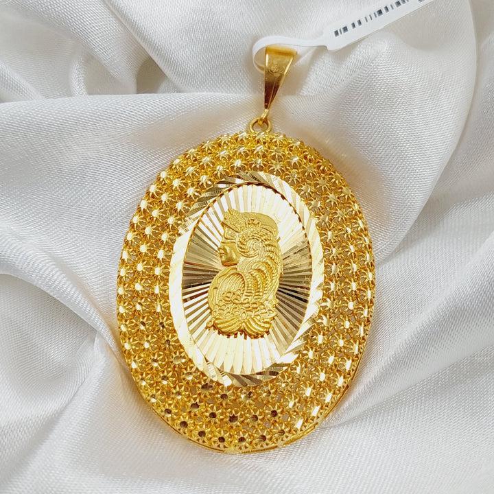 21K Gold Ounce Model Pendant by Saeed Jewelry - Image 7