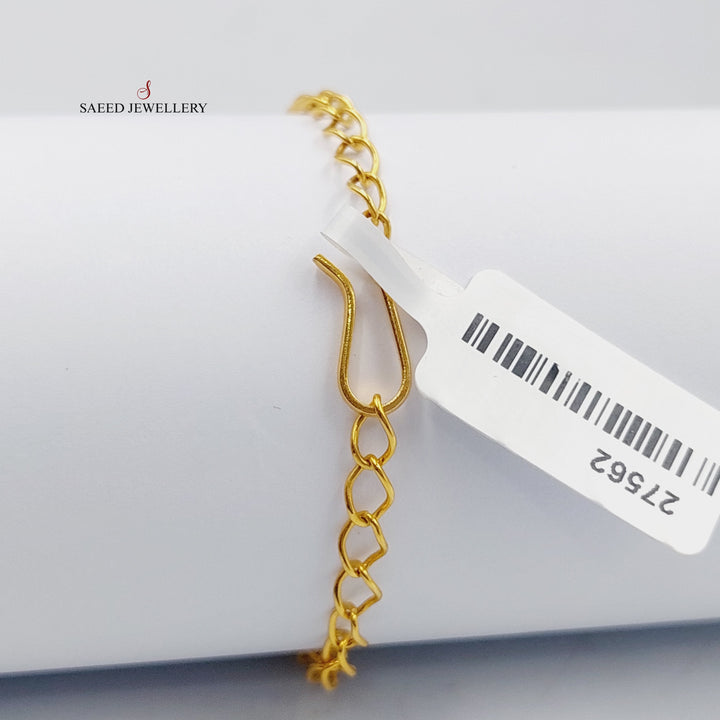 21K Gold Kuwaiti Bracelet by Saeed Jewelry - Image 13