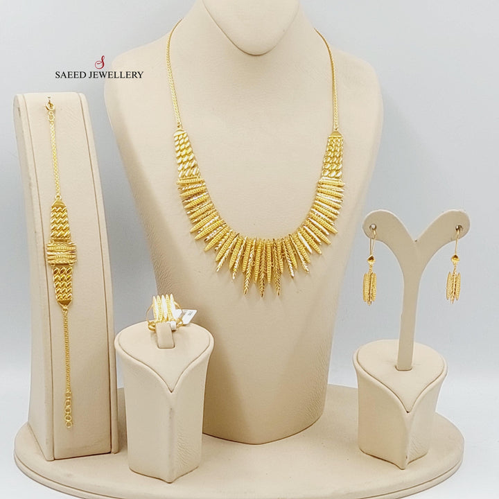 21K Gold Four Pieces Sun Set by Saeed Jewelry - Image 7