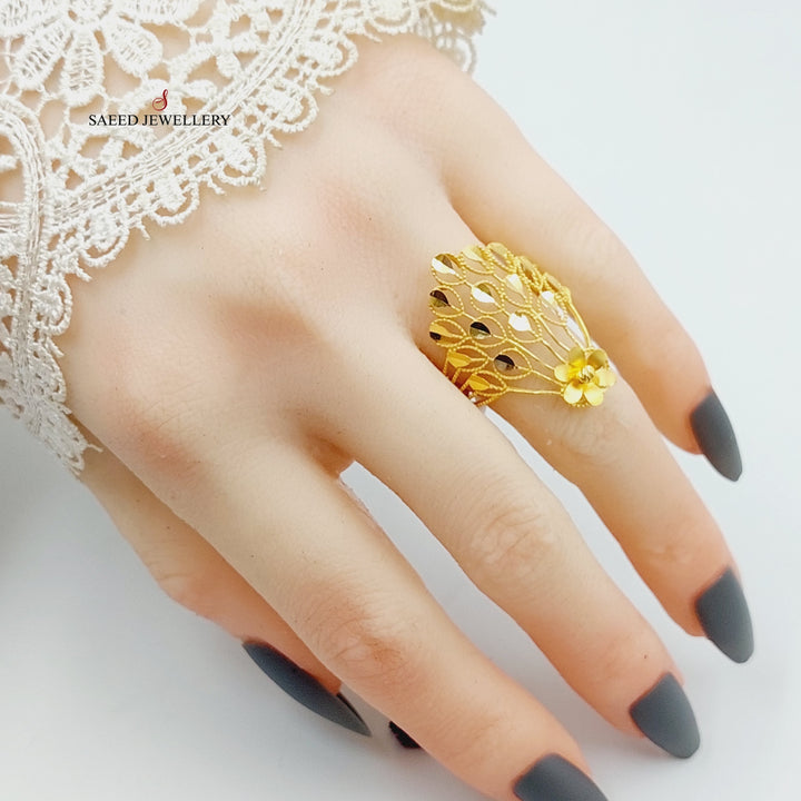 21K Gold Peacock Ring by Saeed Jewelry - Image 7