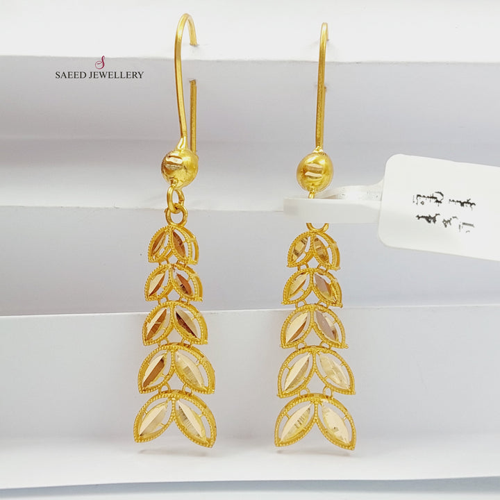 21K Gold Spike Earrings by Saeed Jewelry - Image 12