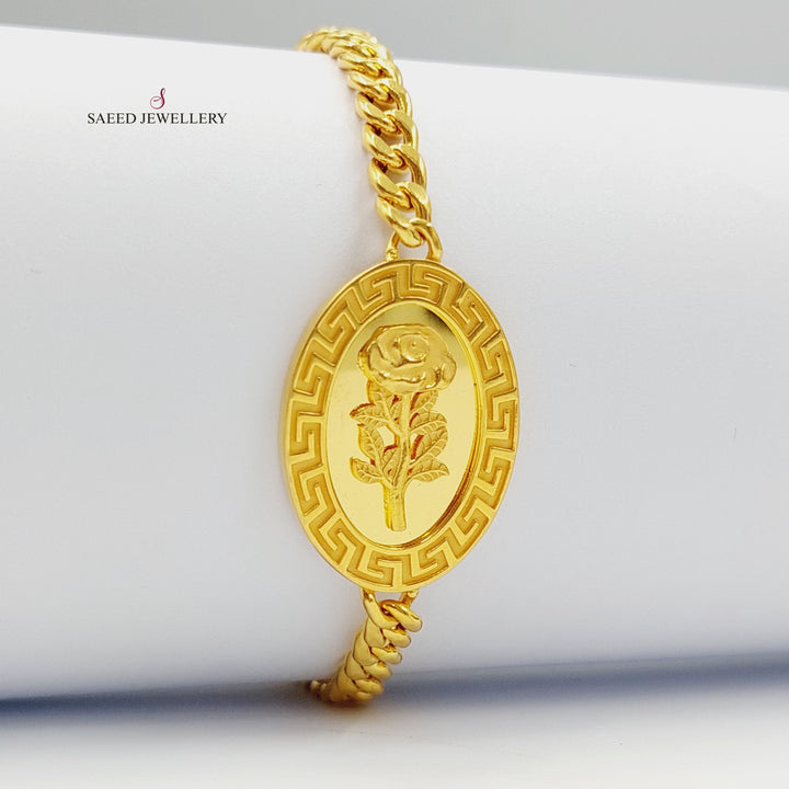 21K Gold Ounce Bracelet by Saeed Jewelry - Image 18