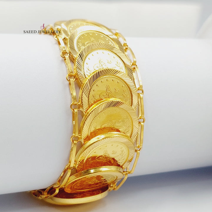 21K Gold Rashadi Bracelet by Saeed Jewelry - Image 15