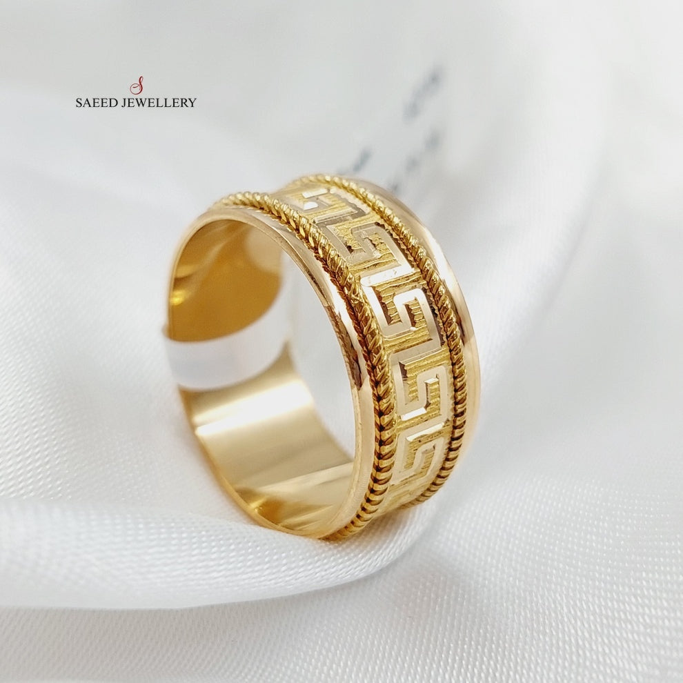 21K Gold Virna Wedding Ring by Saeed Jewelry - Image 8