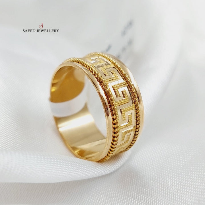 21K Gold Virna Wedding Ring by Saeed Jewelry - Image 9