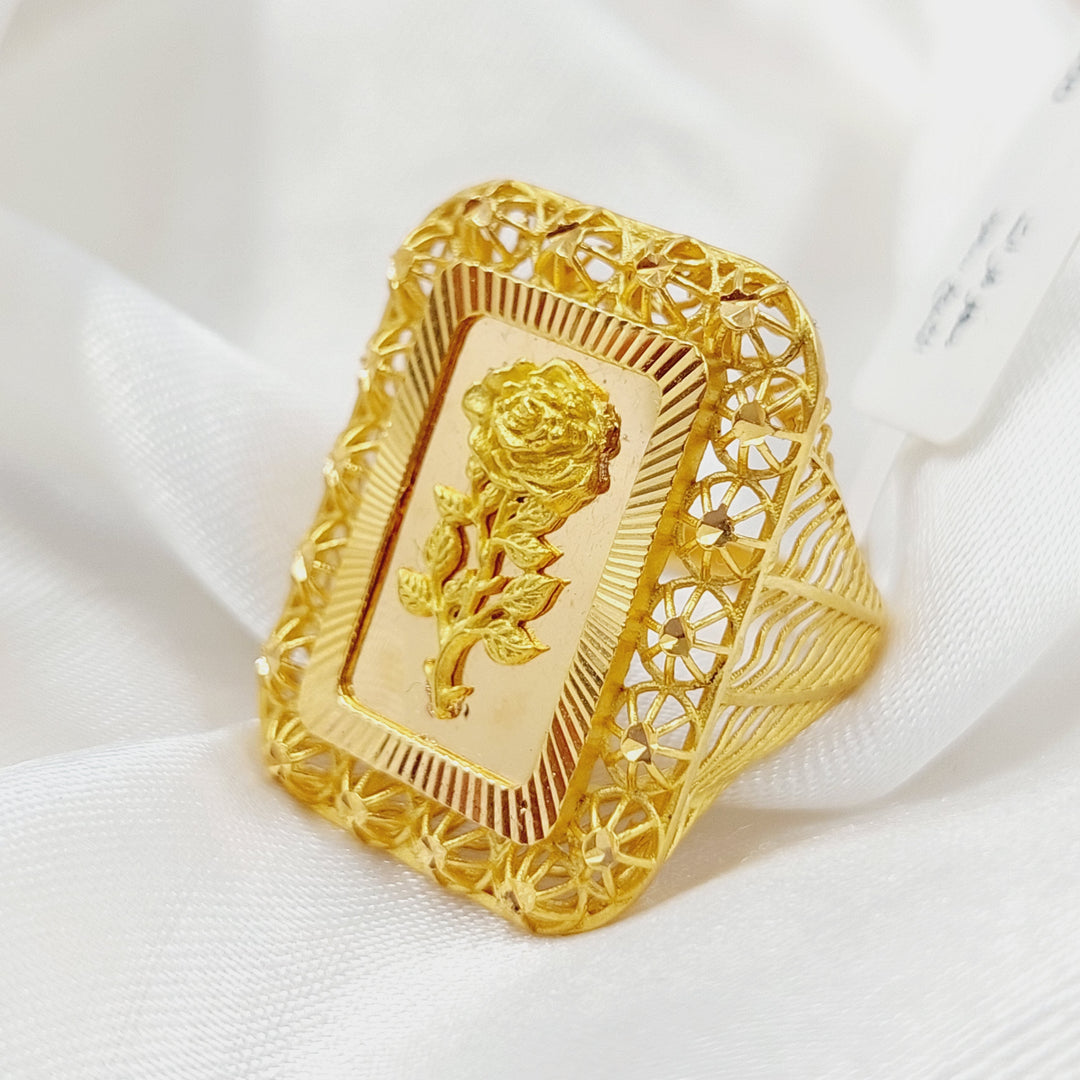 21K Gold Ounce Ring by Saeed Jewelry - Image 10