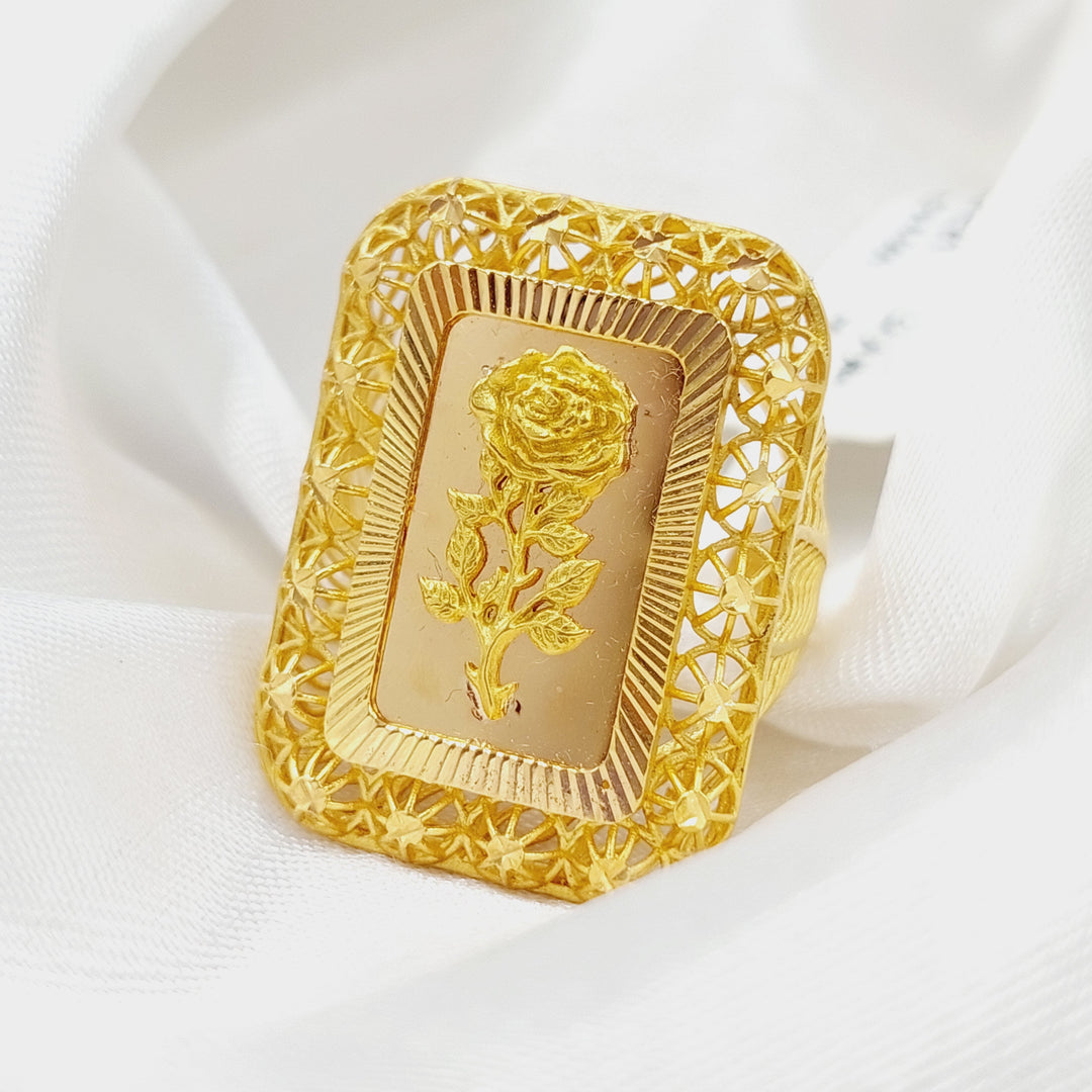 21K Gold Ounce Ring by Saeed Jewelry - Image 7