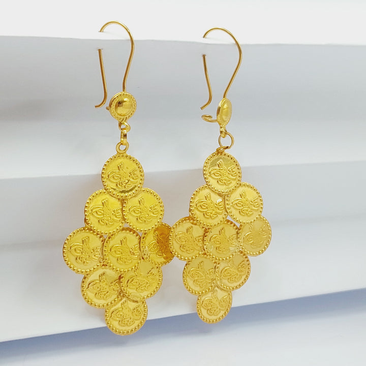 21K Gold Rashadi Earrings by Saeed Jewelry - Image 15