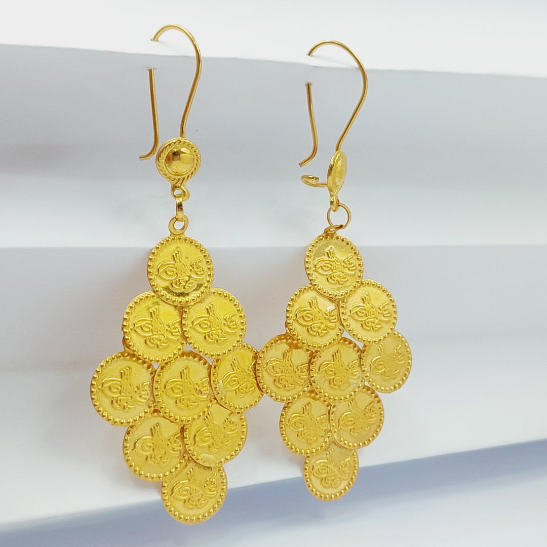 21K Gold Rashadi Earrings by Saeed Jewelry - Image 13