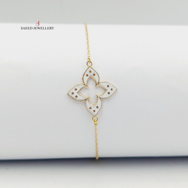 18K Gold Clover Bracelet by Saeed Jewelry - Image 7