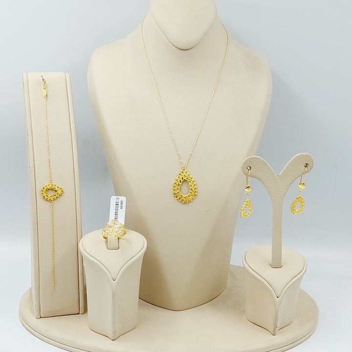 18K Gold Leaf Set by Saeed Jewelry - Image 7