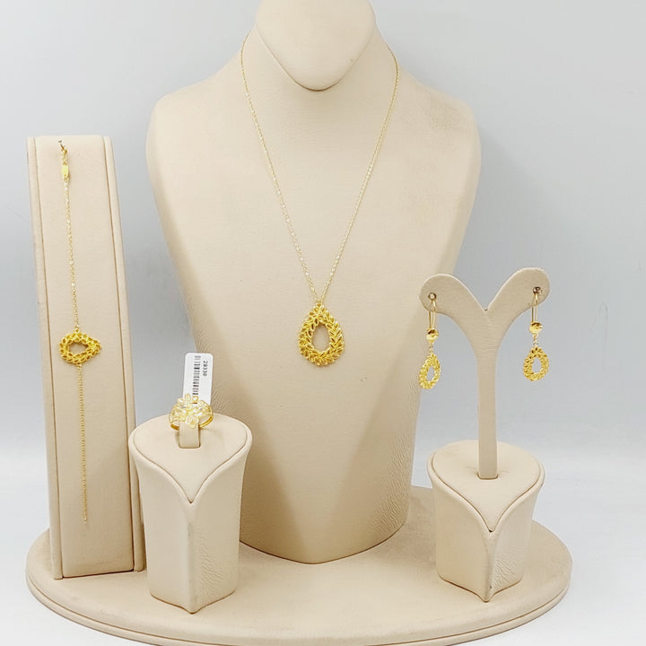 18K Gold Leaf Set by Saeed Jewelry - Image 8