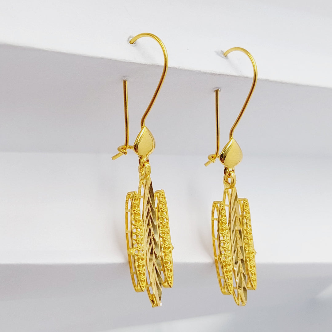 21K Gold Wings Earrings by Saeed Jewelry - Image 12