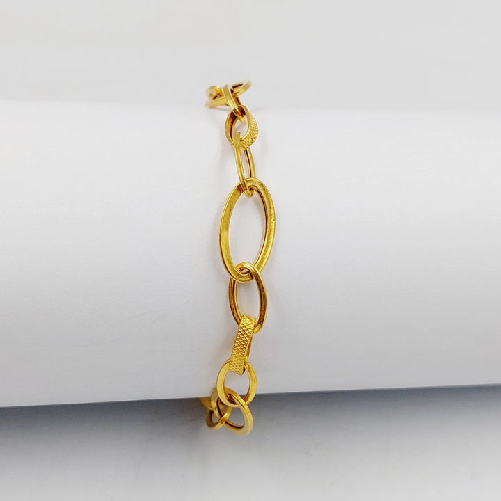 21K Gold Cuban Links Bracelet by Saeed Jewelry - Image 26